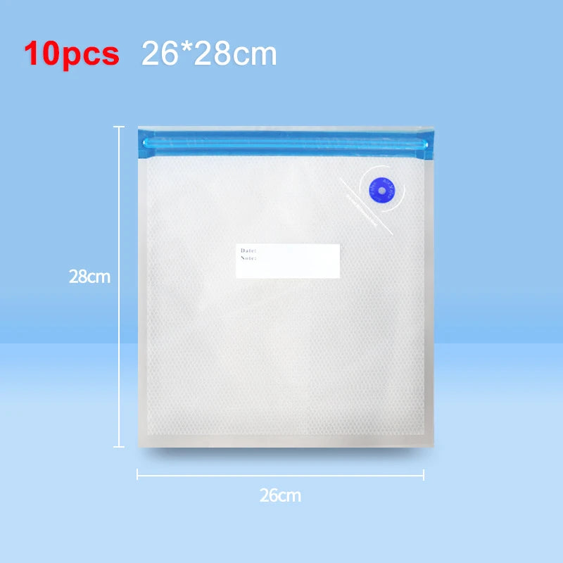 Electric Vacuum Sealer Pump Portable Handheld Vacuum Sealer Pump with Reusable Zipper Vacuum Bags BPA-Free Vacuum Packaging Bag