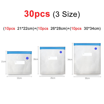 Electric Vacuum Sealer Pump Portable Handheld Vacuum Sealer Pump with Reusable Zipper Vacuum Bags BPA-Free Vacuum Packaging Bag