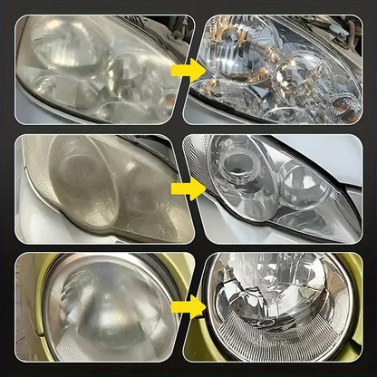 Car Headlight Restoration Polishing Kits Headlamp Scratch Remover Repair Cleaning Paste Remove Oxidation Headlight Polish Liquid