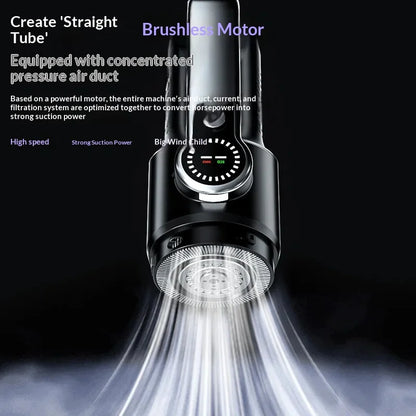 Car vacuum cleaner wireless one-button dust dump high-power portable vacuum cleaner large suction mini handheld vacuum cleaner