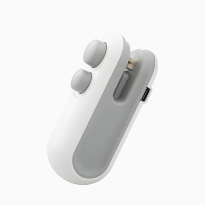 Mini Handheld Heat Bag Sealing Machine Plastic Food Package Sealer Clip-on Bag Sealer Portable Food Packaging Sealer